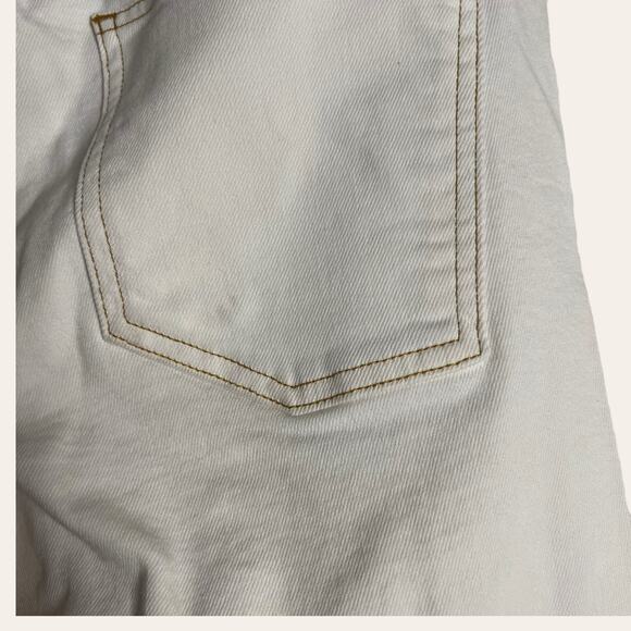 Anthropologie 3x1 Joni White Stitched High Rise Straight Leg Jeans Size 26 - Picture 9 of 12